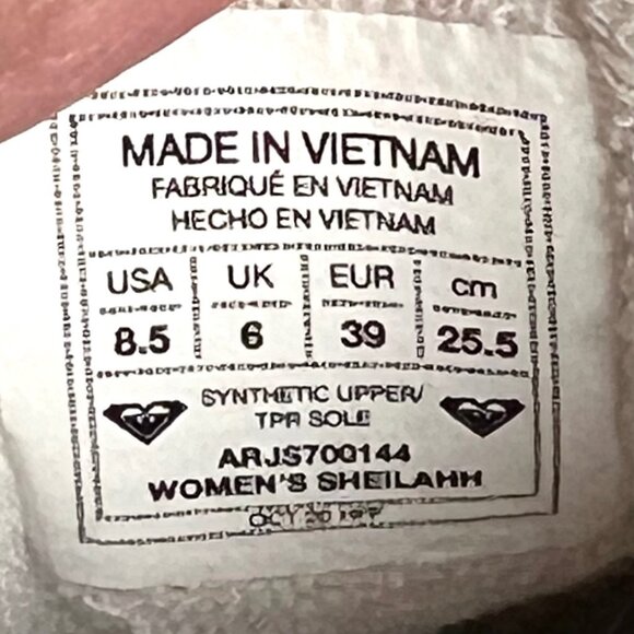 Roxy Womens White Platform Sheilahh Sneakers Shoes Size 8.5 Synthetic Upper VGUC - Picture 2 of 11